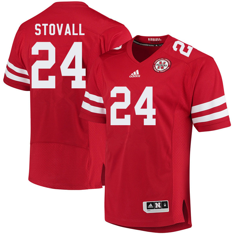 Men #24 Jeramiah Stovall Nebraska Cornhuskers College Football Jerseys Sale-Red - Click Image to Close